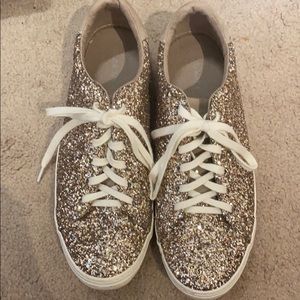 Old Navy gold glitter sneakers
